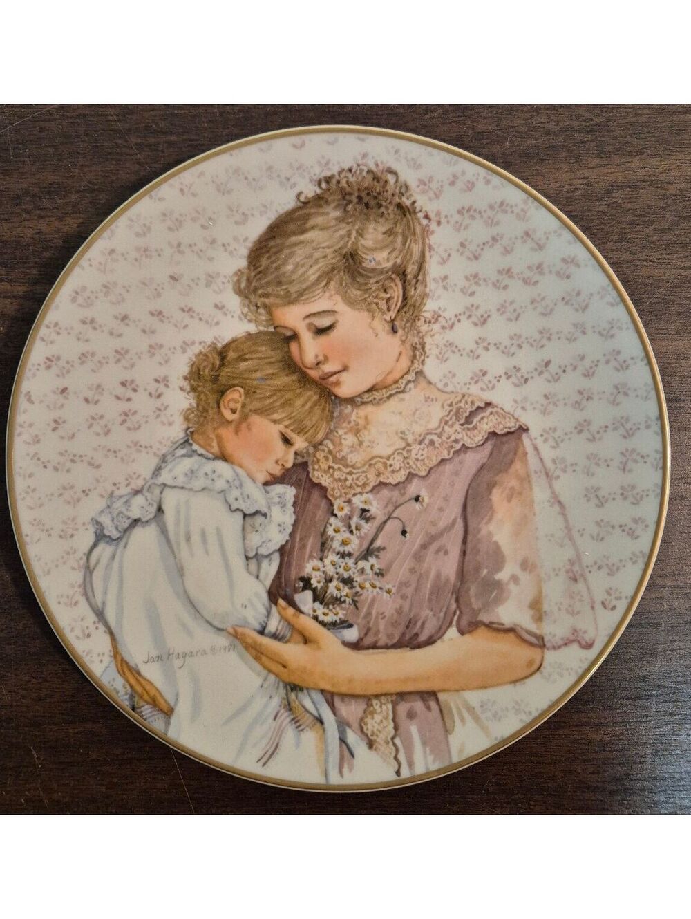 Daisies for Mommie by Jan Hagara - Limited Edition Fine China Plate